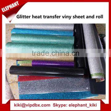 Glitter PU Textile vinyl heat transfer sheets
