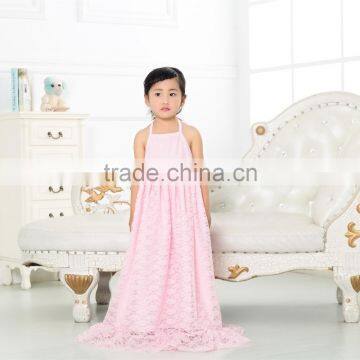 2016 Latest Designs Champagne Kid Tutu Dance Style Fancy High Quality Flower Baby Girls Party Night Dress Design photo-3