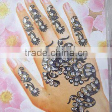 HAND Tattoo Sticker BINDI HENNA Glitter STICKER photo-4