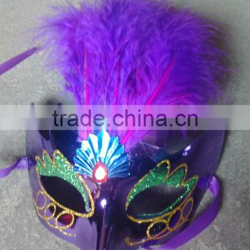 feathered venetian party mask for sale