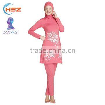 Zakiyyah 5584 Custom Muslim Girls Swimwear Colorful Swimwear Plus Size Waterproof Swimwear
