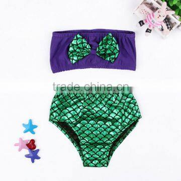 Kids Children Cosplay Swimsuit Bikini Swimwear Bathing Suit Beach Wear Mermaid Swimsuit photo-3