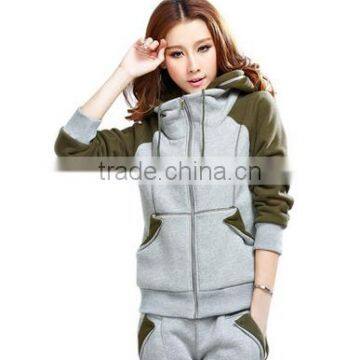 2017 Casual Fleece Top Design Tracksuit Wholesale Heavyweight Women Winter Tracksuit photo-4