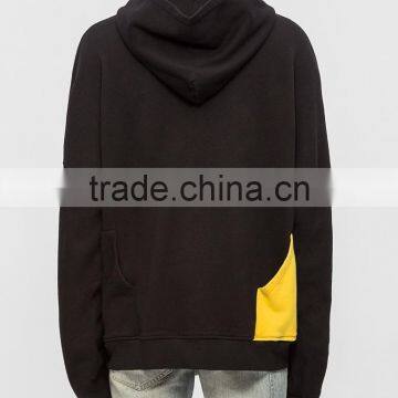 2017 Wholesale New Design Black Double Pocket Sweatshirt Hoodie Pullover photo-3