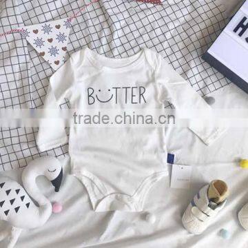 0-3 Years 2017 Baby Romper Autumn Cotton Letter Babys Jumpsuits (pick Size Color ) photo-4