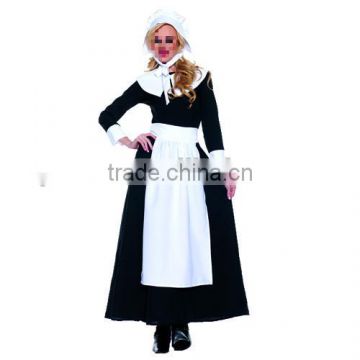 Adult Proper Pilgrim Woman Costume Halloween Party Saintess Costume