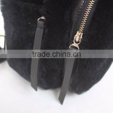 Myfur Cheap Rex Rabbit Fur Customized Teenage Fashion Backpack photo-4