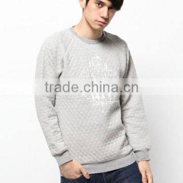 Men's Rhombus Quilted Autumn New York Sweatshirt Clothes photo-2