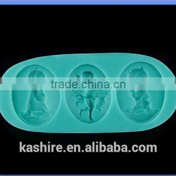 DIY 3D Three Babies Silicone Chocolate Mould,soap Mold,diy Cake Mould photo-2