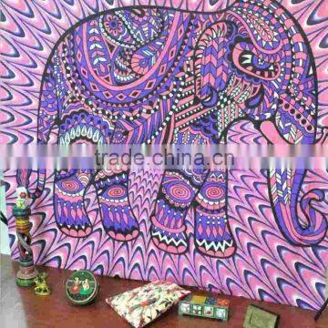 Hot Indian Bohemian Tapestry Elephant Peacock Boho Wall Hanging Carpet Bedspread Beach Picnic Blanket Pad 130x150cm/153x203cm photo-2