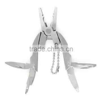 1PC Outdoor Mini Folding Multi-functional Plier Clamp Keychain Outdoor Hiking Camping Tool Pocket Multitools Free Shipping photo-4