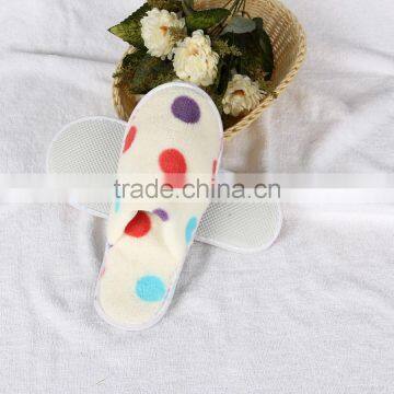 Hotel Coral Velvet Slipper With Dots photo-2