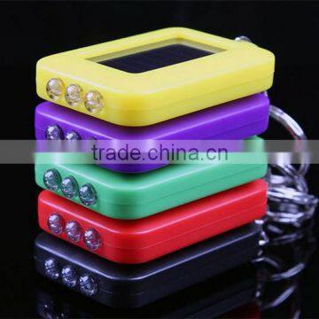 3 Leds Solar Panel Sun Power Energy Torch Flashlight photo-4