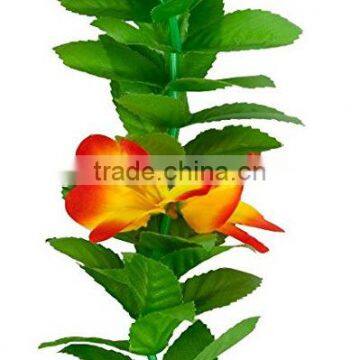 Hawaii Flower Necklaces Hula Lei Garland For Party Dance Plumeria Flower Lei Leaf Shape