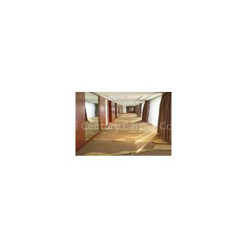 Brown Hotel Resturant Banquet Hall Handmade Wool Carpet With Nylon VS Wool