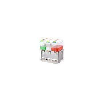 Triple Tanks 12 Liters Commercial Juice Dispenser Machine, Stainless Steel Mixing Hot / Cold Drink D
