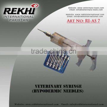 Pakistan Metal Syringe Luer Lock,Metal Vaccinator Luer Lock,jeringa de Vacunacion de Metal,veterinary Instruments photo-5