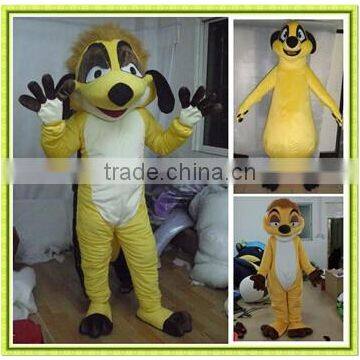 EVA plush material timon mascot costume head with cooling fan timon mascot for adult