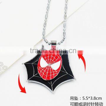 Latest Design Cosplay Spider Man Decorative Pendant Anime Necklace