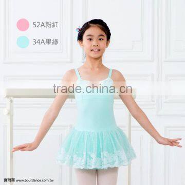 Dance child floral lace camisole tutu dress