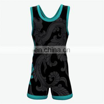 mens wrestling singlets printed by sublimation
