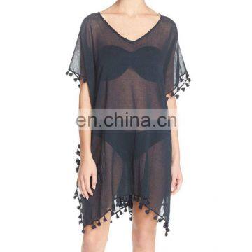 C19 Cotton Gauze Cover-Up Caftan Beach Dress