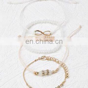 Delicate charms friendship bracelet set