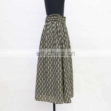 Women Fashion Popular Knee Length Animal Print A Line Round Skirt photo-2