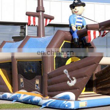 2015 EN14960 new Inflatable Pirate ship playground