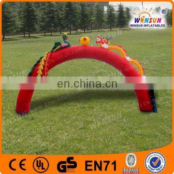 Custom commercial entrance inflatable arch door