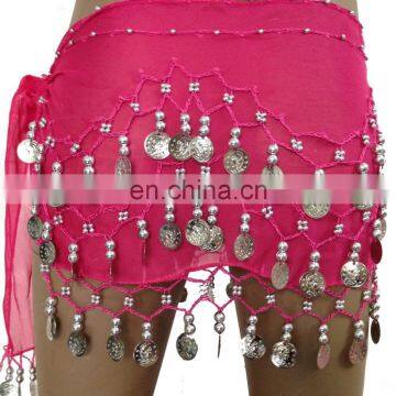 BestDance arabic kids dance costume belt chain cheap belly dancing belt chain with coins OEM