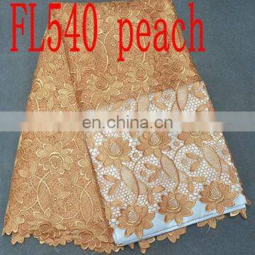 African Cord Lace Wedding Fabric for Dress(FL540)high Quality/best Price/prompt Delivery/in Stock photo-6