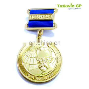 custom medal coin glod metal custom pin badge with pin strap