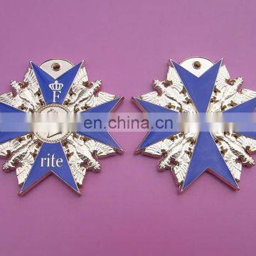 Luxury gifts! 3 inches star design metal medallion