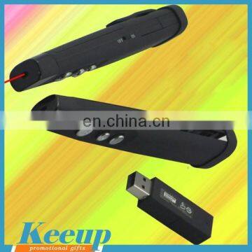 Promotional USB wireless red laser pointer for PPT