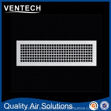 Hvac system aluminum double deflection grille