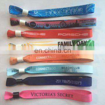 Cheap Custom Festival Wristbands Bracelets Cloth Woven Wristband photo-5