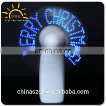 China Wholesale Handheld Led Flashing USB Mini Message Fan