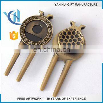 Great quality assorted color automatic retractable golf divot tool