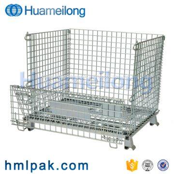 Stacking Folding Warehouse Heavy Duty Wire Mesh Container for Cargo Storage photo-2