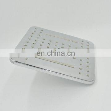 Good quality 8 inch bathroom plastic overhead rainfall rotating square bathroom top shower heads