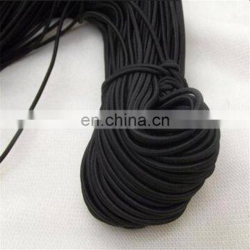 Good price OEM elastic round cord black polyester rope for clothing