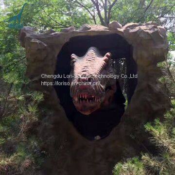 LORISO2029 High quality animatronic dinosaur head model for amusement park