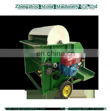 Diesel and electric motor bean picking hulling machine / bean sheller