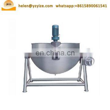Commercial Electric Steam Gas Jacketed Cooking Kettle Pot With Agitator Mixer photo-3