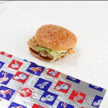 hamburger foil packaging paper