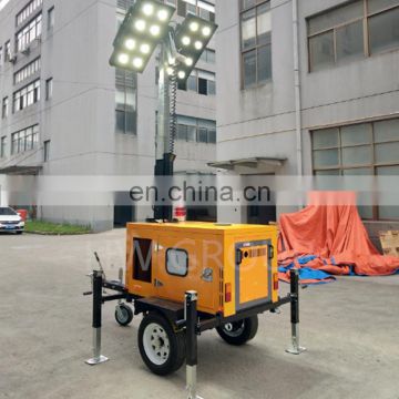 Hydraulic LED light tower illuminate your life