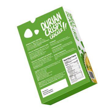 HALAL Certificate Durian Crackers Wholesale Biscuits 160g Durian Crackers Cream Biscuit photo-5