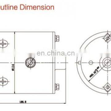 Hydraulic dc Electric Motor for Power Unit Torque Motor 12v 1600w photo-5
