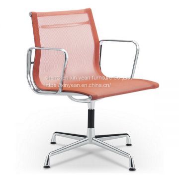 Eames office chair with pink strong mesh